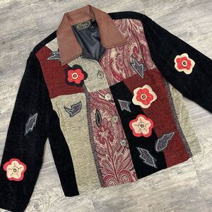Vintage Alex‎ Kim Allure Embroidered Jacket Blazer Women Size Medium